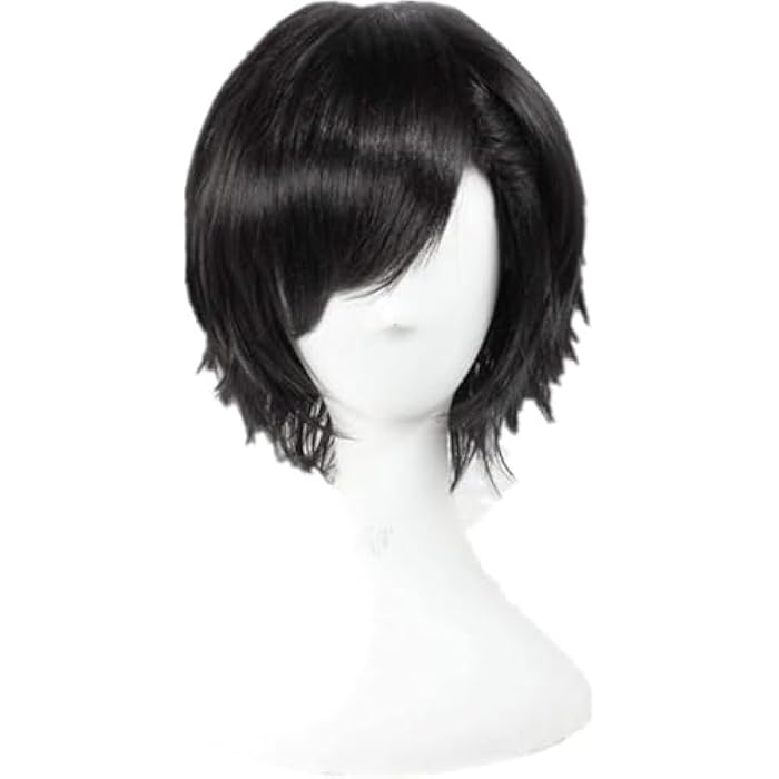 DILLARDS Short Black Wig For Daily Use Heat Resistant - Image 3